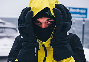 Pau Capel wearing the north face clothing